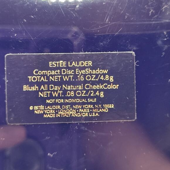 Vintage Estee Lauder Compact Disc Eyeshadow Palette Blush All Day - Picture 4 of 6